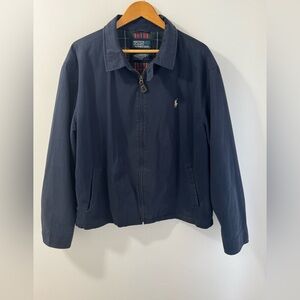 Polo by Ralph Lauren Navy Blue Cotton Jacket, XXL,Very Good Condition